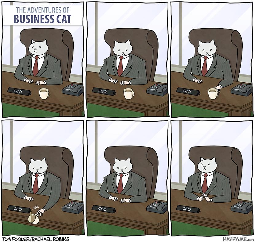  Autors: Fosilija Business cat komiksi eng