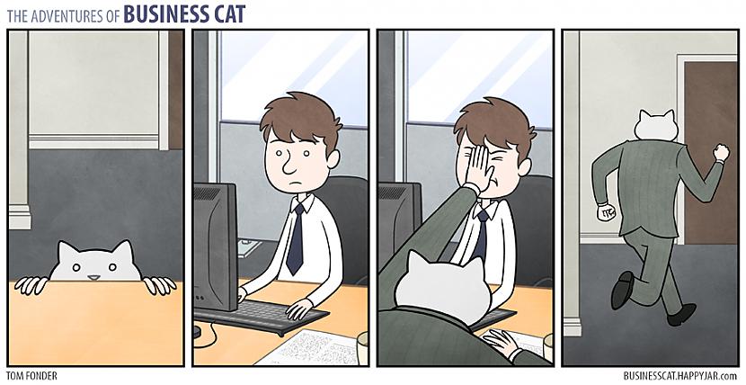  Autors: Fosilija Business cat komiksi eng