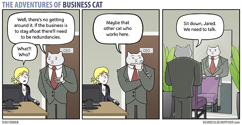  Autors: Fosilija Business cat komiksi eng