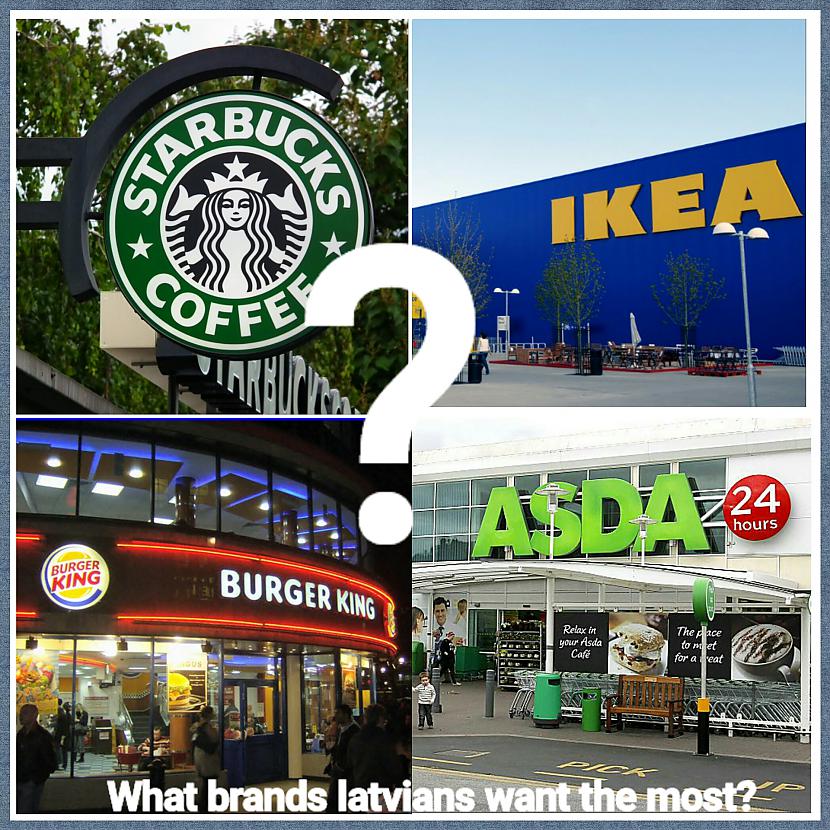 What brands Latvian want the... Autors: ghost07 Kuri ir tie 9 ārzemju zīmoli, kurus latvieši gribētu visvairāk redzēt Latvijā