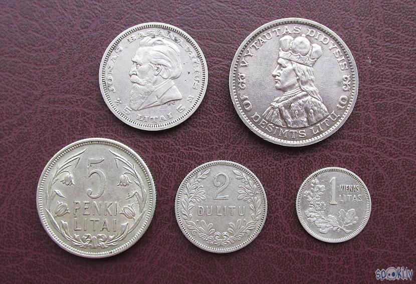 Visas litu monētas tika kaltas... Autors: pyrathe Mana kolekcija: pirmskara Igaunijas un Lietuvas monētas
