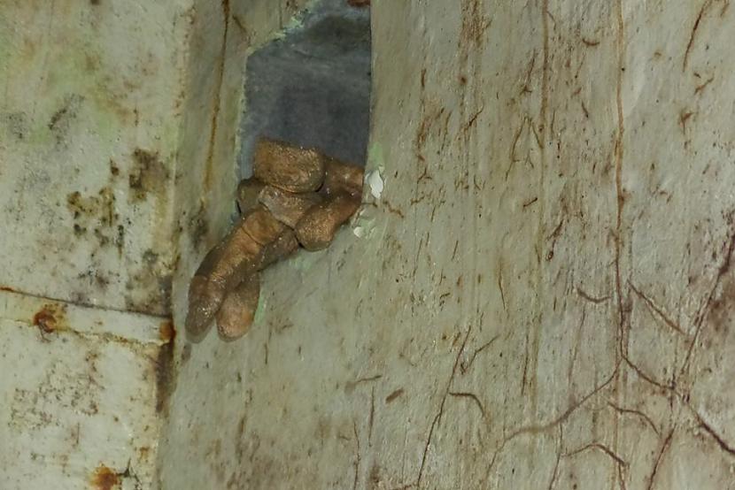 Random cimdi sienas caurumā Autors: kaķūns Baiss atklājums zem mežā atrastām ventilācijas caurulēm uzdzīs tev zosādu!