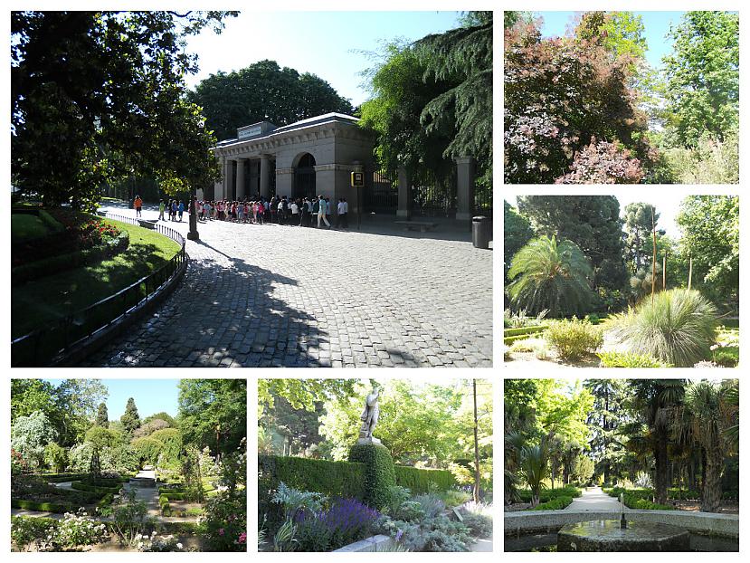 Pie ieejas botāniskajā dārzā... Autors: Pēteris Vēciņš Burbonu Madride. Spānijas citadele Madride 2. daļa.