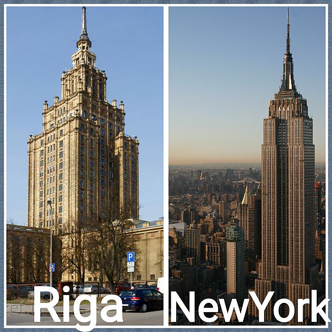 Empire state building vs... Autors: ghost07 Rīga vs Ņujorka (Salīdzinājums)