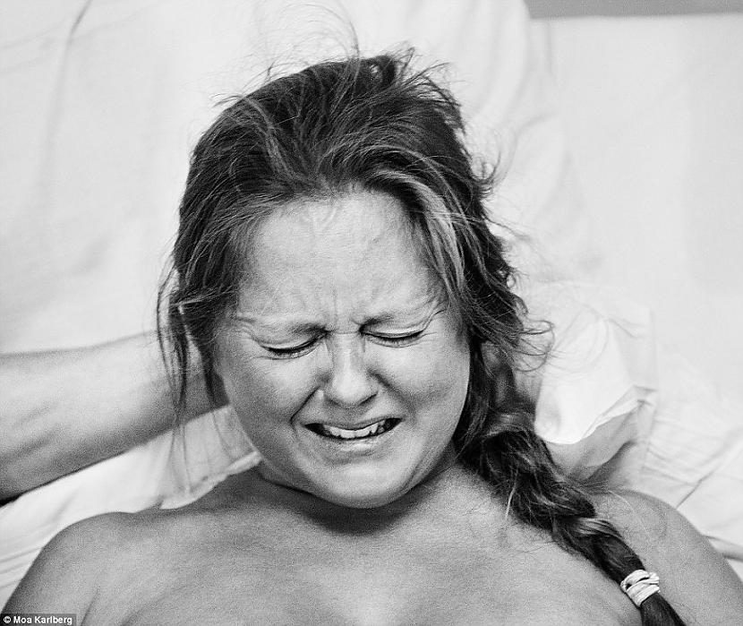 Moa Karlbergs ir zviedru... Autors: matilde Foto galerija: Sieviešu sejas izteiksmes dzemdību laikā