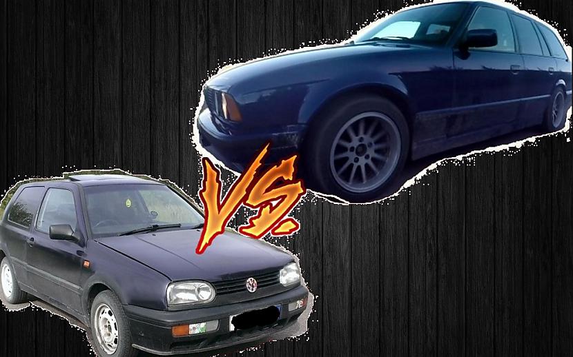 BMW e34 vs VW golf 3 GT