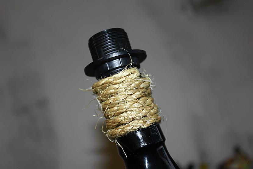 Mazs kosmētiskais  virve ar... Autors: okami DIY JackDaniels lamp.