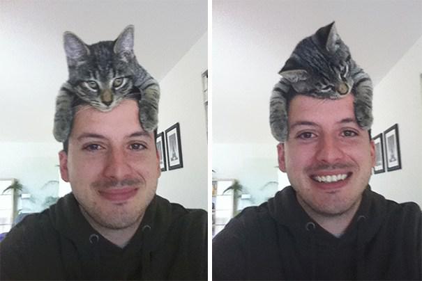  Autors: Fosilija Jauns stulbings - kaķis kā cepure.