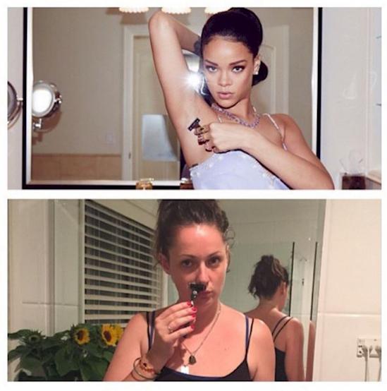 Rihanna Autors: kaķūns Viņa izņirgājas par slavenību foto, un tas ir uzjautrinoši