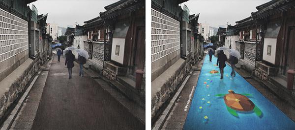  Autors: matilde Paķer savu lietussargu un dodies izbaudīt ielu mākslu lietainā dienā