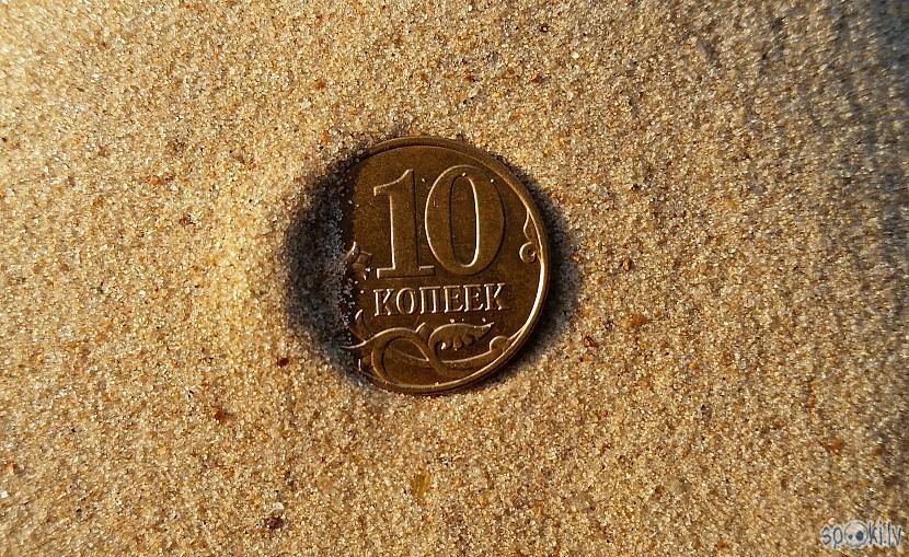 Krievijas 10 kapeikasnbsp Autors: pyrathe Ar metāla detektoru pa pludmali (pirmie eiro 2016)
