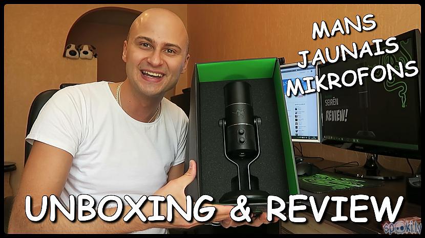  Autors: uldonstv Mans jaunais MIKROFONS! (Razer Seiren Unboxing)