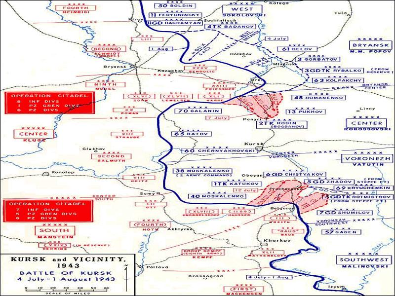 Uz 1943 gadu frontes līnija... Autors: Bezvārdis Kurskas kauja. Fakti. 1. daļa
