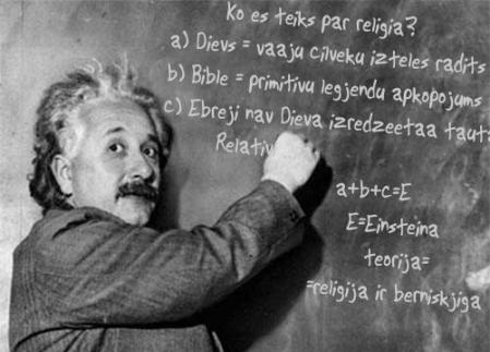Alberts Einscaronteins ticību... Autors: rohohu Einšteins vēstulē runā par reliģiju