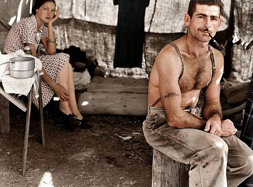Mežstrādnieks bez darba 1939g Autors: Lestets Dzīves krāsas