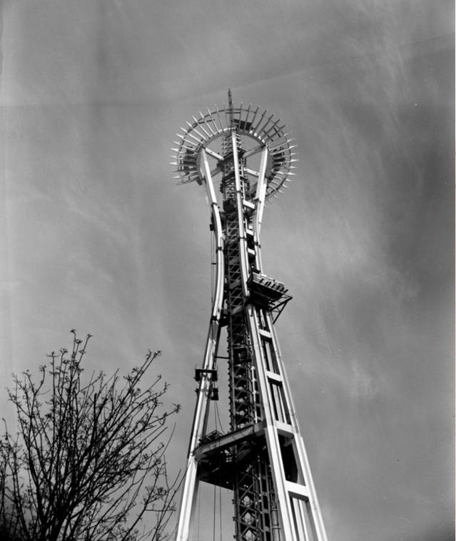Speisnīdls Sietla 1961g Tas... Autors: Lestets Pasaules ikoniskās būves pirms to pabeigšanas