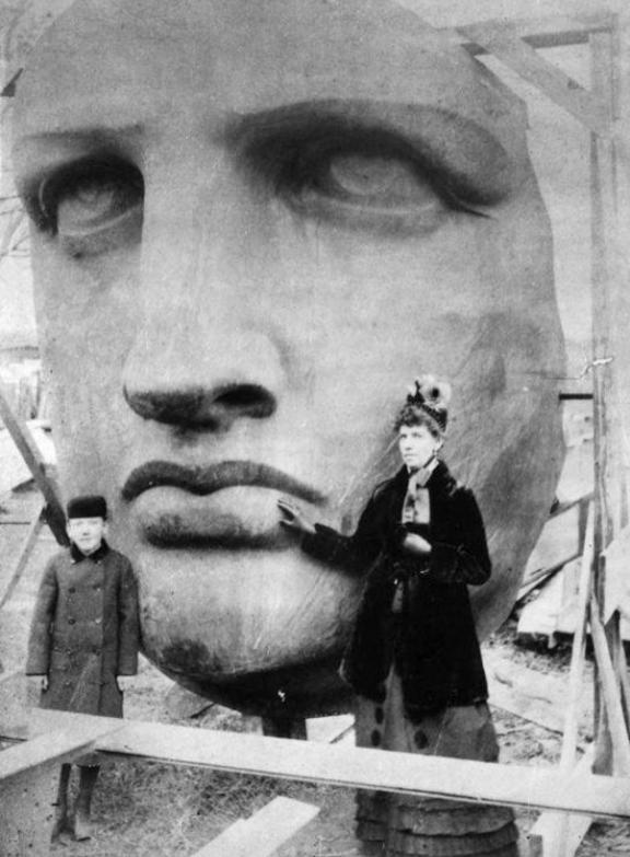 Brīvības statuja 1885g Tā bija... Autors: Lestets Pasaules ikoniskās būves pirms to pabeigšanas