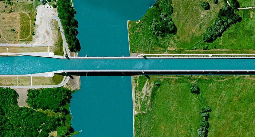 Magdeburg Water Bridge... Autors: Šamaniss Fantastiskas satelīta bildes