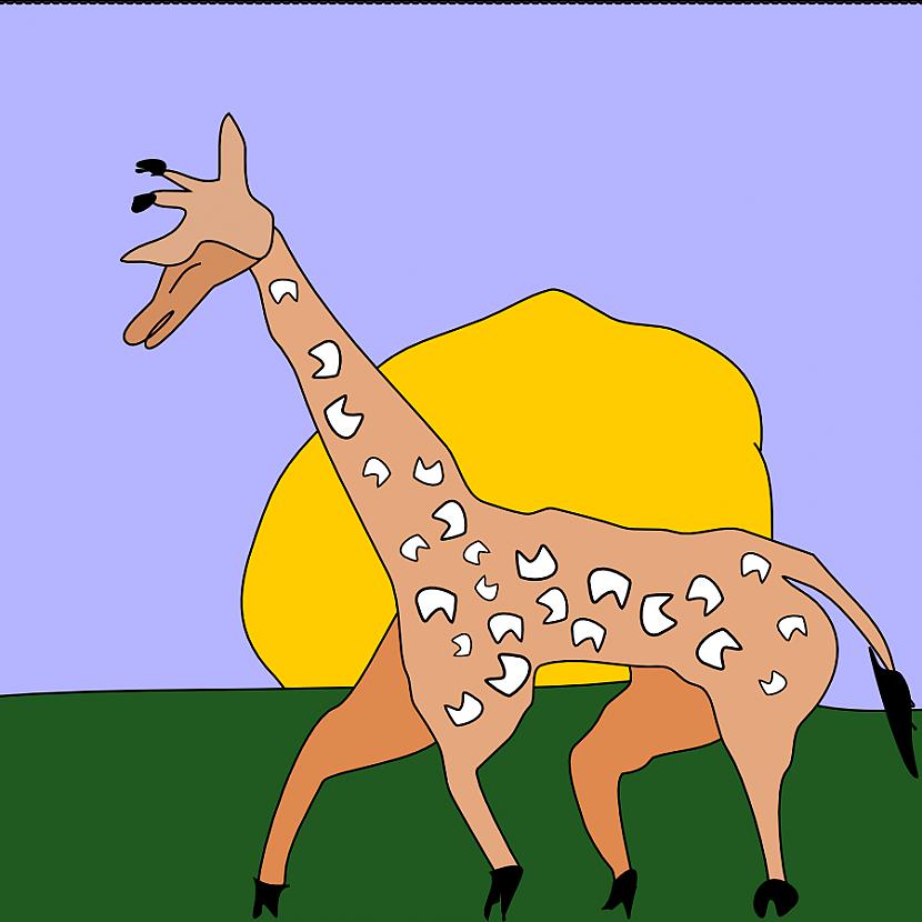  Autors: Strāvonis Kā es šodien mācījos zīmēt žirafi