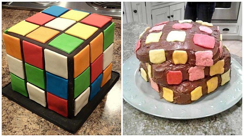Mēģinājums izveidot torti kā... Autors: matilde 15 piemēri tam, kas notiek virtuvē, kad tur parādās studenti
