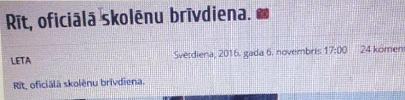 Laikam tomēr taisnība Neiešu... Autors: AELOE Rīt nav jāiet uz skolu.