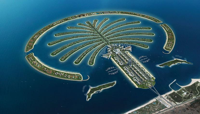 Cilvēka radītas salas Uz tām... Autors: Fosilija Apbrīnojamākie cilvēku radītie objekti Dubaijā