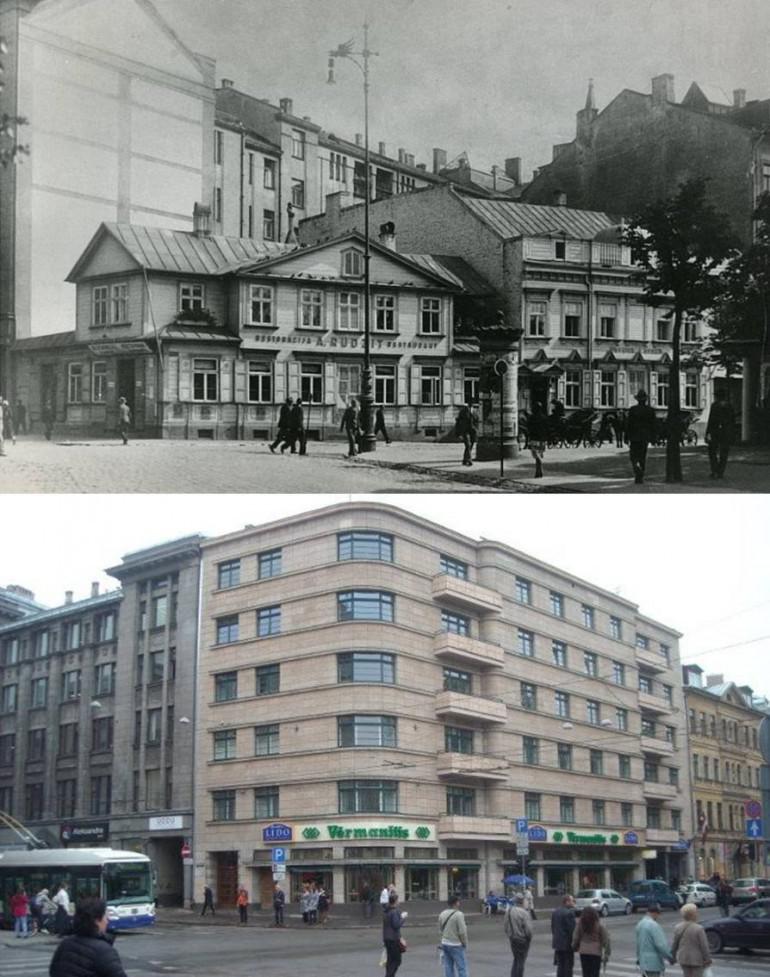 Elizabetes iela 1920gadā Tad... Autors: Emchiks Rīga kādreiz un tagad (1)