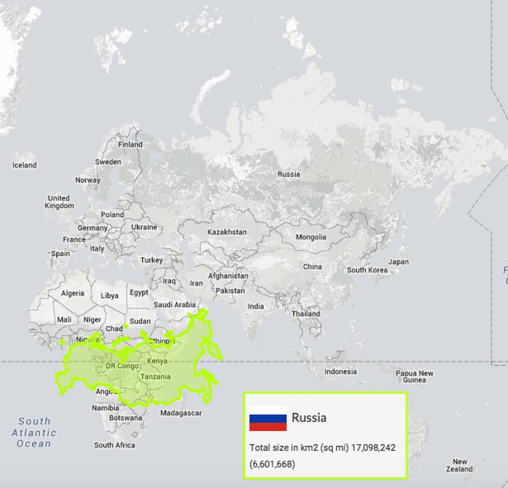 Vēljoprojām izskatās... Autors: starmen Patiesie kontinentu izmēri. Viss, ko tev skolā mācīja, nav patiesība!