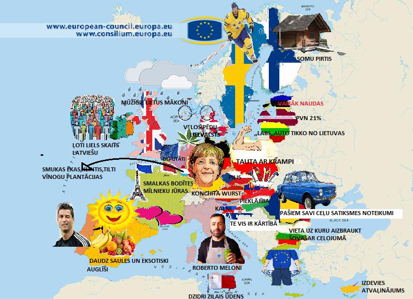  Autors: boobies B Eiropas Savienības valstis man saistās ar...