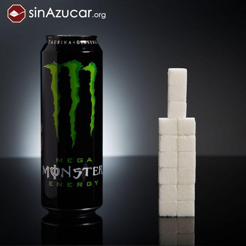 Enerģijas dzēriens Monster... Autors: Fosilija Cik cukura kubiciņu ir mūsu ikdienā lietojamajiem produktiem?