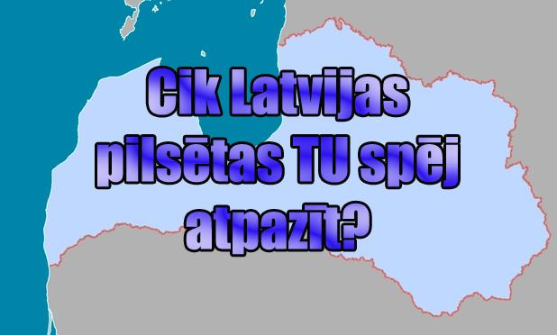 Vai vari atpazīt 10 Latvijas pilsētas no putna lidojuma?