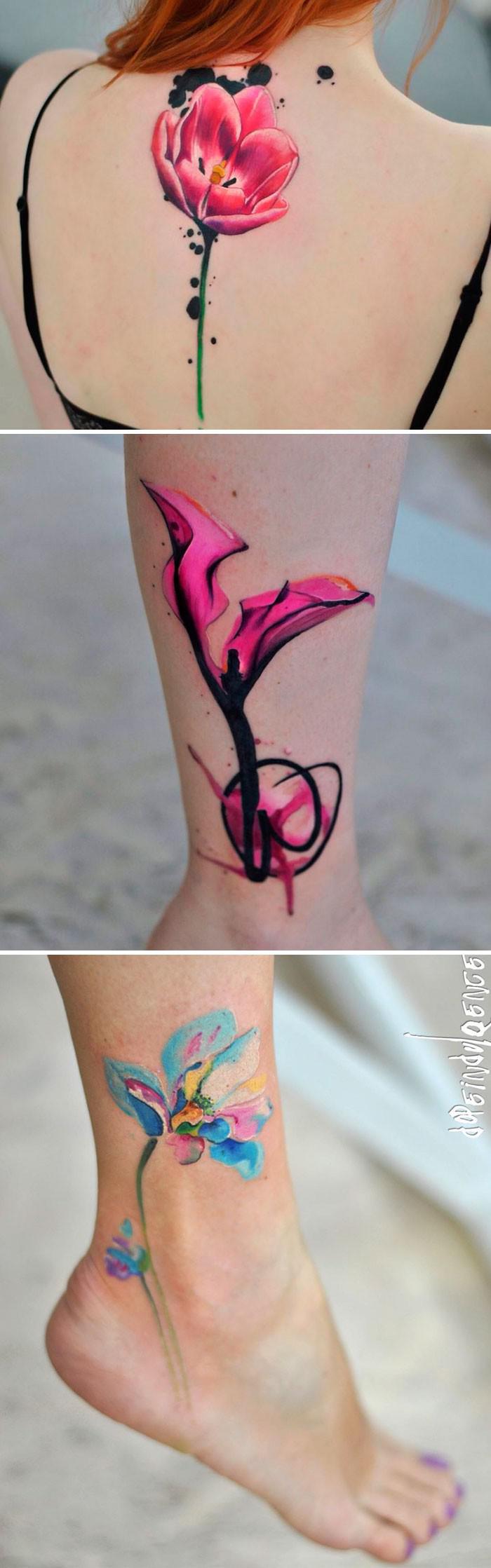 AleksandranbspKatsan Ukraina Autors: 100 A 27 tetovējumu mākslinieki, kuru ziedu tetovējumi tevi sakārdinās ne pa jokam!