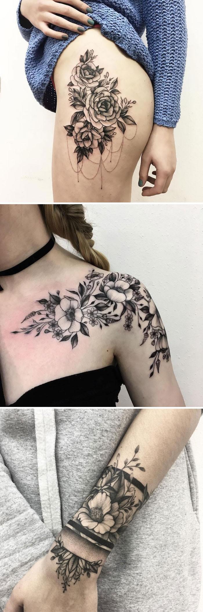 VladanbspShevchenko Ukraina Autors: 100 A 27 tetovējumu mākslinieki, kuru ziedu tetovējumi tevi sakārdinās ne pa jokam!