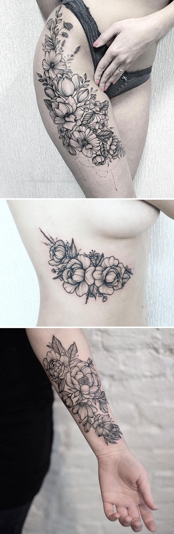 Nastya MyshnbspKrievija Autors: 100 A 27 tetovējumu mākslinieki, kuru ziedu tetovējumi tevi sakārdinās ne pa jokam!