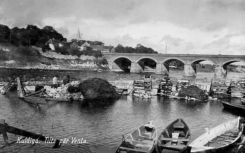 KuldīgaVentas tilts 1930ie... Autors: pyrathe Senā Kuldīga #6