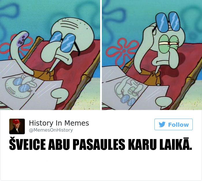 Smieklīgas vēstures memes, kuras būtu jārāda vēstures stundās