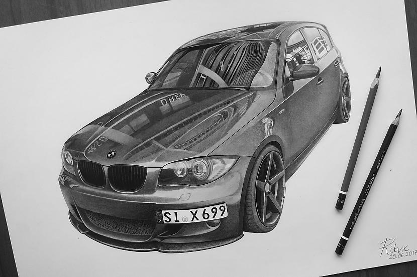Mans zīmējums  BMW 120d Autors: Ritvars Liepnieks Mans zīmējums - BMW 120d