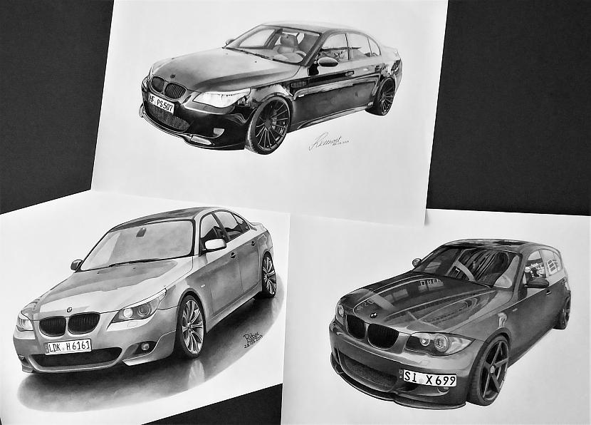 Iepriekscaronējo zīmējumu... Autors: Ritvars Liepnieks Mans zīmējums - BMW 530D (+ bonuss)