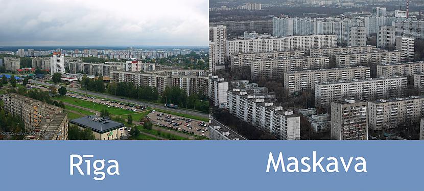 Rīgas un Maskavas mikrorajoni... Autors: danielskal Rīga pret Maskavu