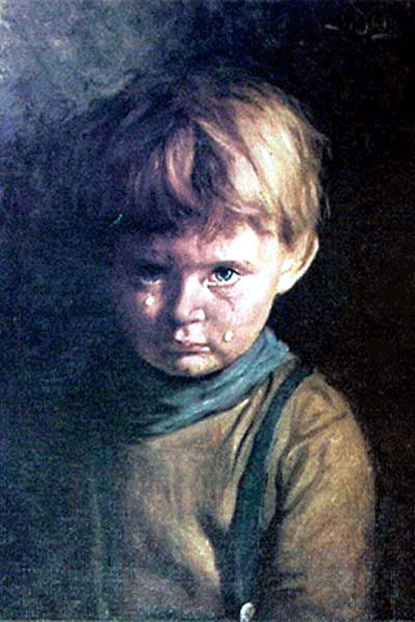 The Crying Boy Painting  Viņu... Autors: RenarsWest Nolādēti priekšmeti, kuri joprojām eksistē.