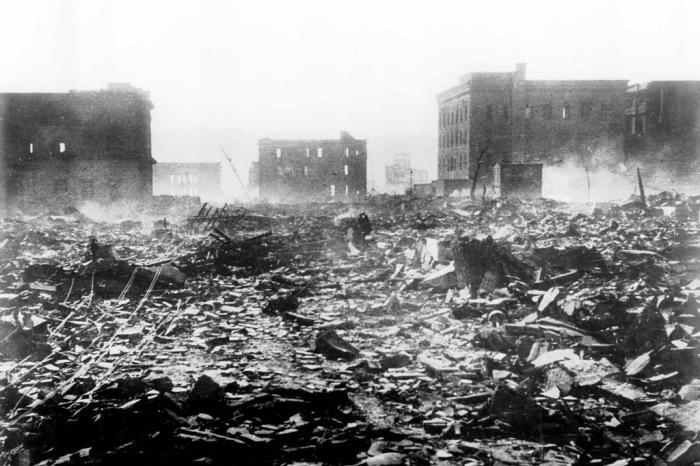 Skats uz drupām vienu dienu... Autors: Lords Lanselots Šokējošas bildes no Hirosimas atomkara 1945.gadā