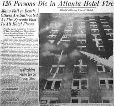 Winecoff viesnīcas ugunsgrēks... Autors: Testu vecis Mazāk zināmas 20. gadsimta katastrofas (4)