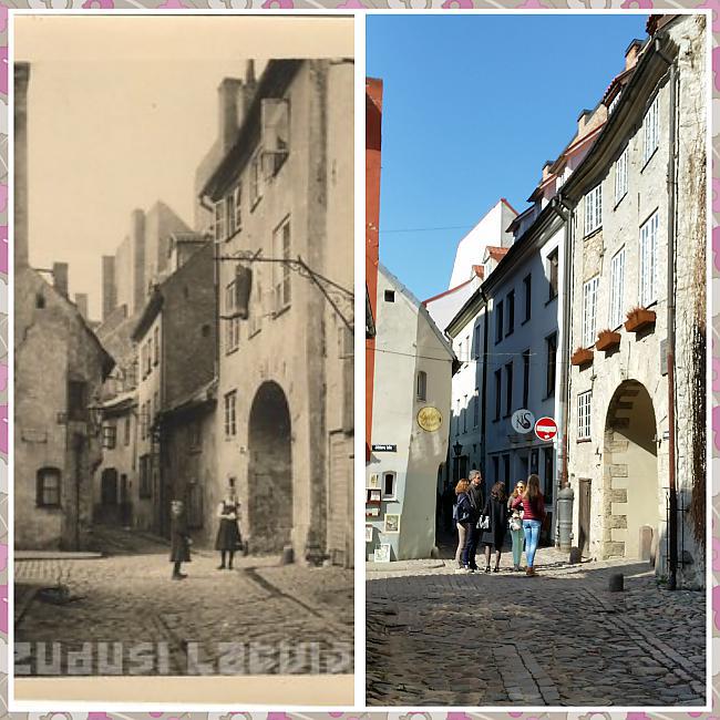 Ap 1920 gadu Trokscaronņu iela... Autors: theFOUR Tad un Tagad (Rīga pirms 100 gadiem).