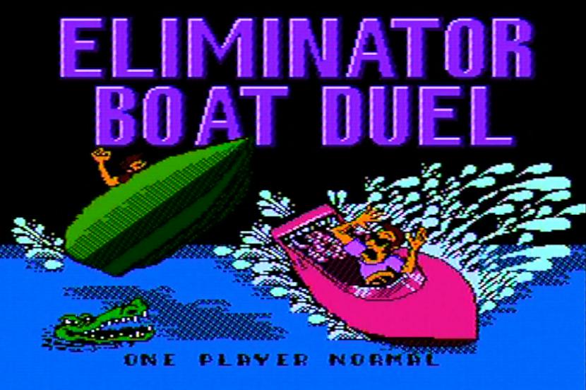 SpēleSpēles sižets ir ļoti... Autors: Bitzgame Izietās retro spēles - Eliminator boat duel