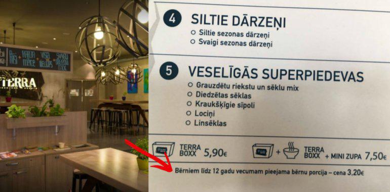 TERRAĀtrās ēdināscaronanas... Autors: 100 A 25 Rīgas restorāni, kuri parūpējušies par ēdienkarti bērniem!