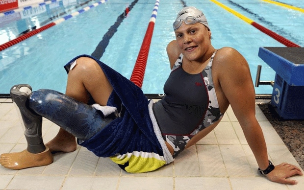 Dienvidāfrikas peldētāja... Autors: GargantijA Paraolimpieši olimpiskajās spēlēs