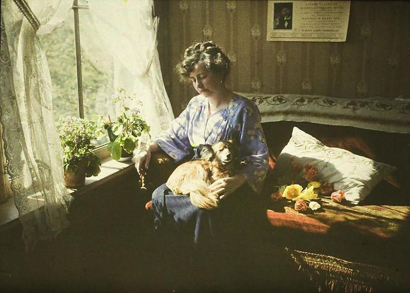 A Van Bestena kundze 1910 g Autors: Lestets Senākās krāsainās fotogrāfijas un pasaule tajās pirms 100 gadiem