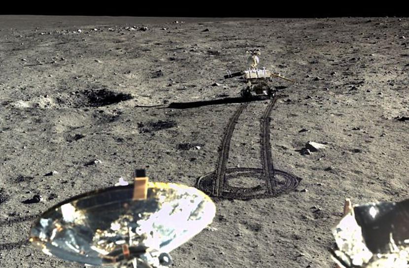 Change 3 nolaiscaronanās vieta... Autors: Lestets Ķīnas kosmosa aģentūra publicē HD kvalitātes Mēness attēlus