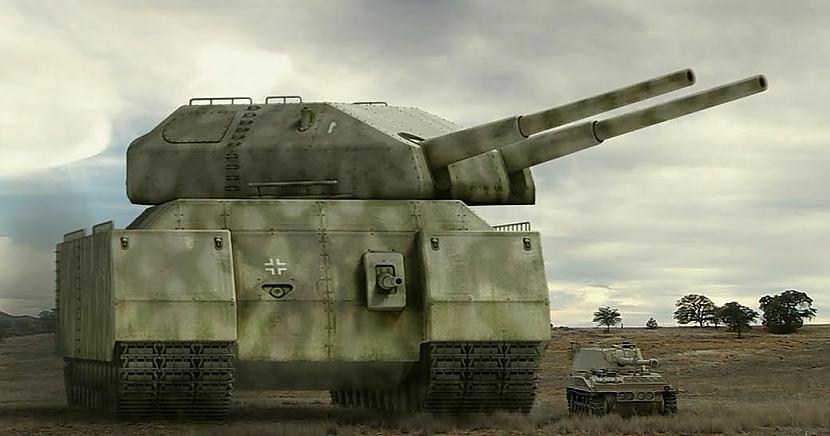 Tanks bdquoLandkreuzer P 1000... Autors: Bad Vibe Desmit slepeni ieroči, kurus attīstīja hitleriskā Vācija
