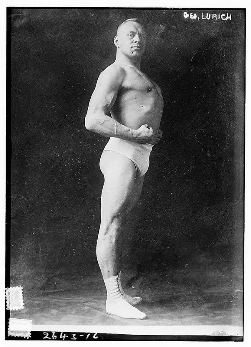 Georgs Lūrihs ap 1910 Autors: Lestets Pirmie kultūristi no 20. gs. sākuma